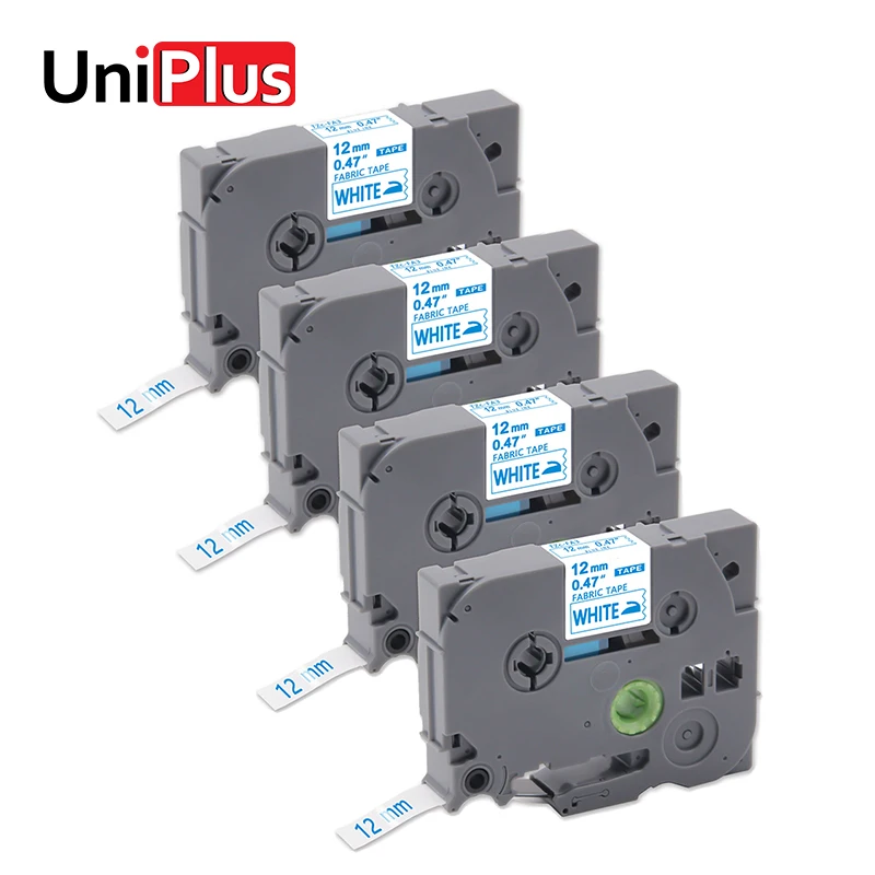 UniPlus 4 шт. тканевые этикетки ленты FA3 подходят для изготовления этикеток тёмно
