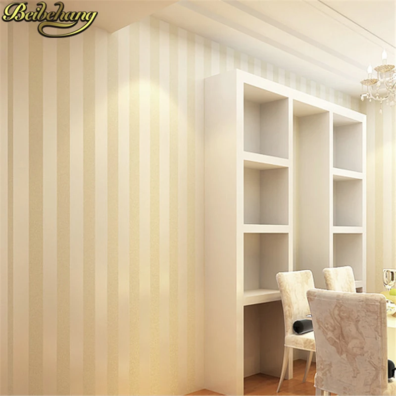 Beibehang простой стиль блестящая полоса круги обои кремовые и Бежевые Коричневые