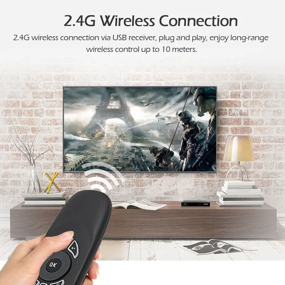 2.4G Air Mouse Wireless 6-Axis Keyboard Remote Control Motion Sense Backlight For Mini Pc Smart Tv Android Box Project |