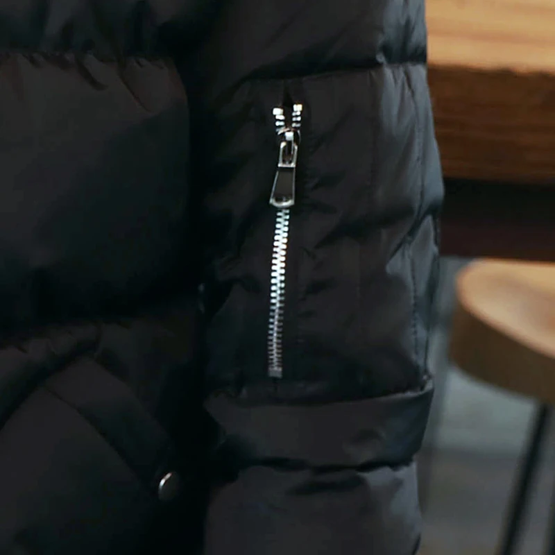 

Winter Warm Coat Men's Winter Jacket Autumn Parkas Cotton Stand Collar Men Slim Fit Thick Wadded Jackets Coats Bomber Jacket Men