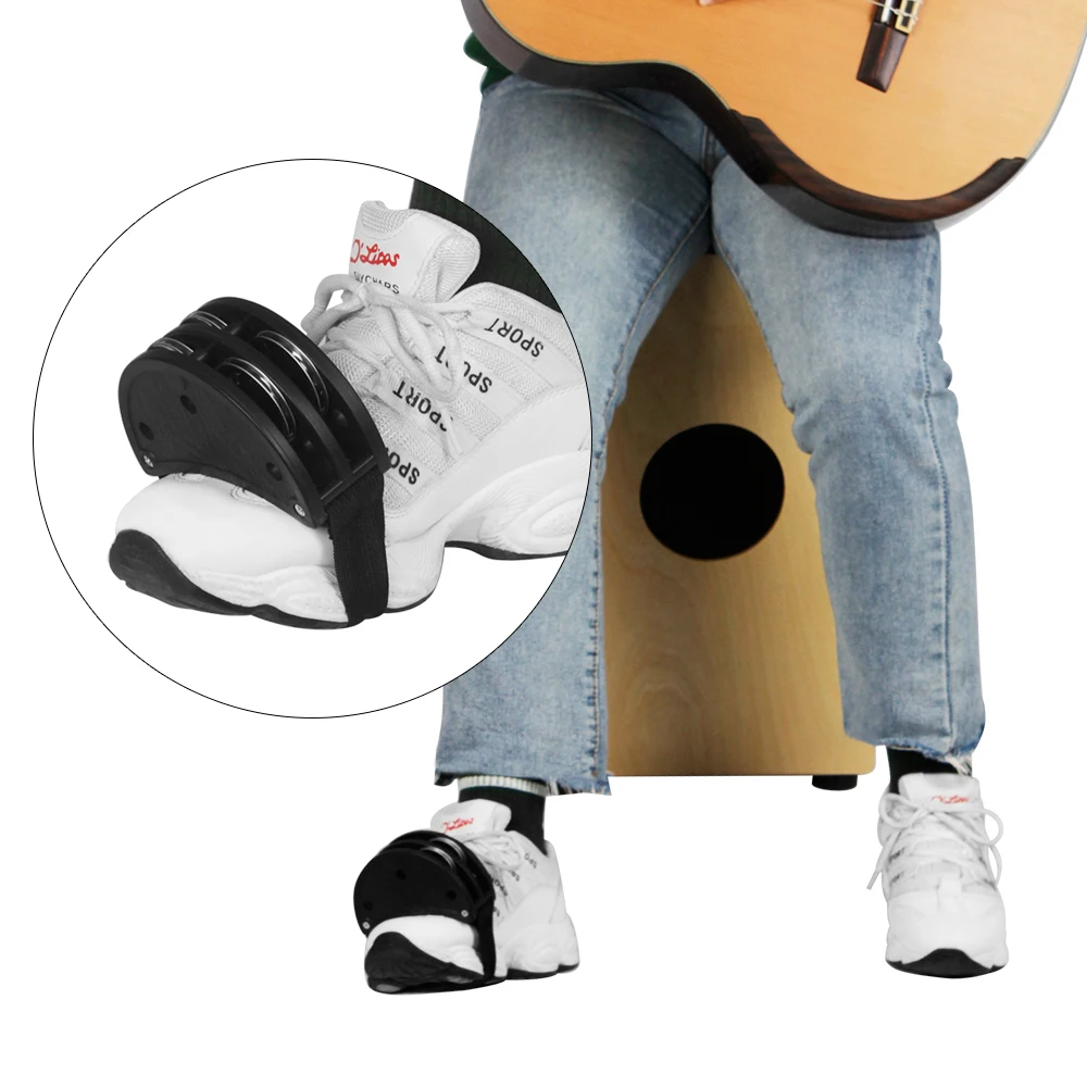 Semicircle Double Row Foot Bell Cajon Drum Partner Percussion Instruments Accessories | Спорт и развлечения