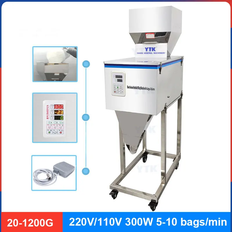 

Упаковочная машина из нержавеющей стали, машина для наполнения, взвешивания зерна, упаковочная машина, 20-1200 г