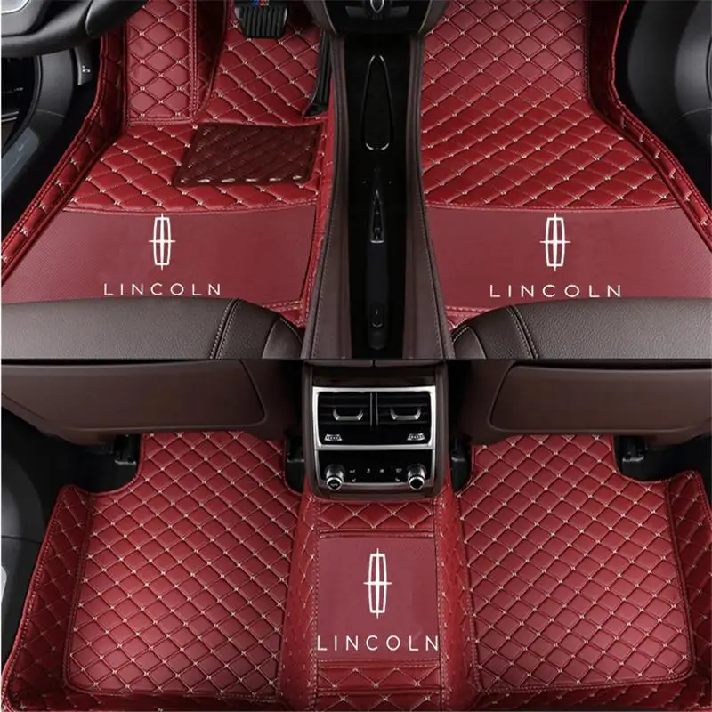 Hauserworth роскошный изготовленный на заказ для Lincoln MKZ- нескользящий экологически чистый Безвкусный нетоксичный коврик - Название цвета: Wine red