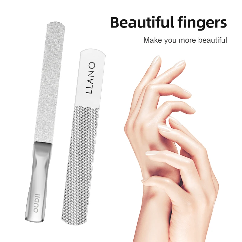Двухсторонние пилки для ногтей LLANO пилка из нано-стекла профессиональные