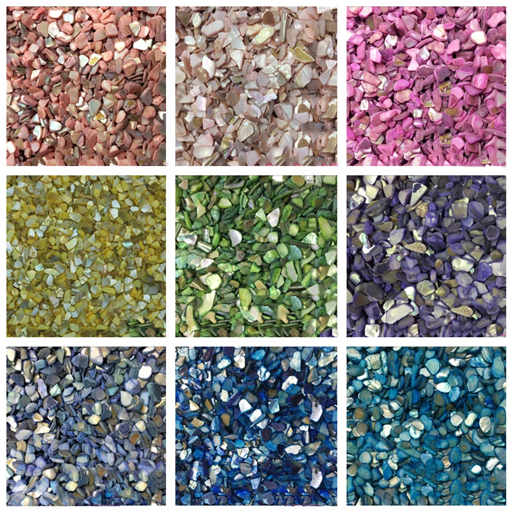 Мозаичная плитка из натуральной ракушки сделай сам 100 г разные цвета необычная