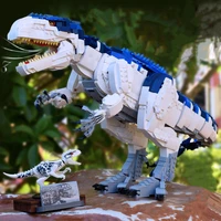 moc tyrannosaurus building blocks jurassic dinosaur animal world park triceratops dinosaur brick toys birthday gift for children