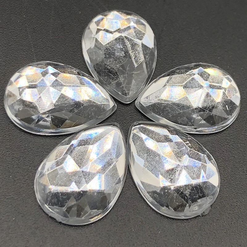 50 шт. 10x14mmCrystal NailFat капли воды камни AB Маникюр нейл-арта украшения с