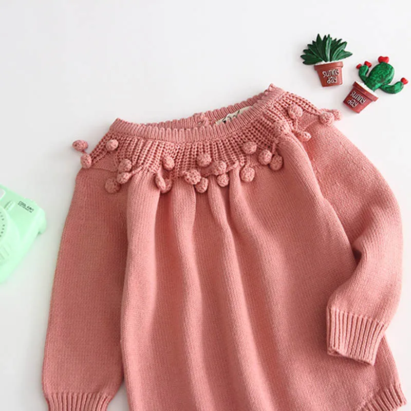 Детский трикотажный комбинезон с длинным рукавом на осень/зиму|Боди для малышек|