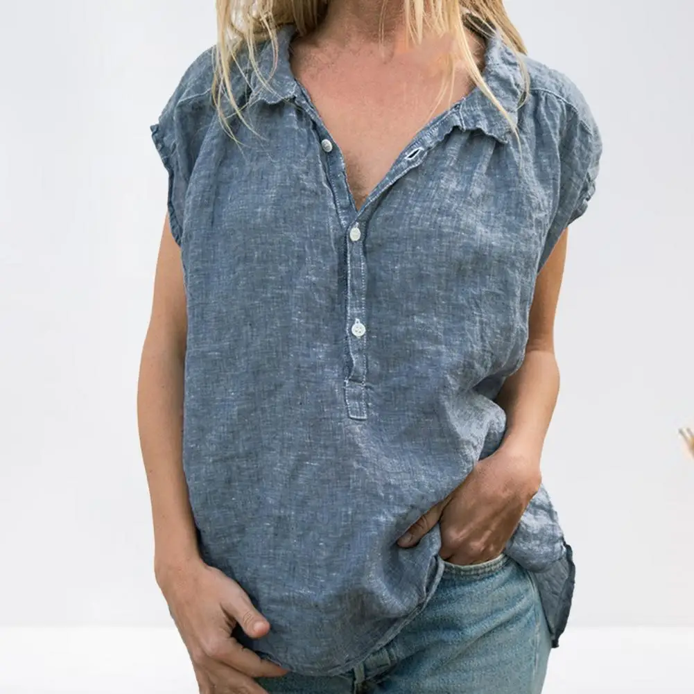 

Женская льняная рубашка с длинным рукавом, Повседневная рубашка в европейском и американском ретро-стиле с отложным воротником, весна 2021