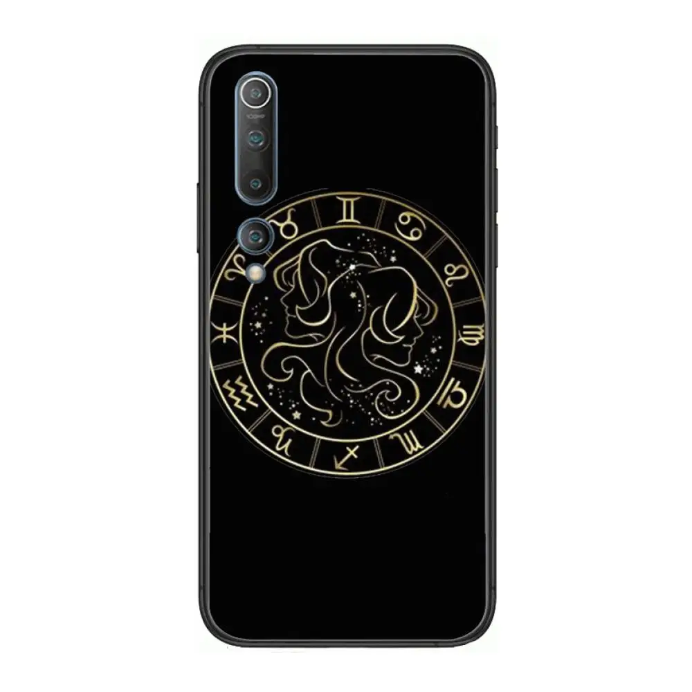 

Constellation Zodiac Signs Phone Case For xiaomi mi11 5g 10 liti Ultra 9Pro SE 3 8 Note Anime Black Cover Silicone Back Pretty