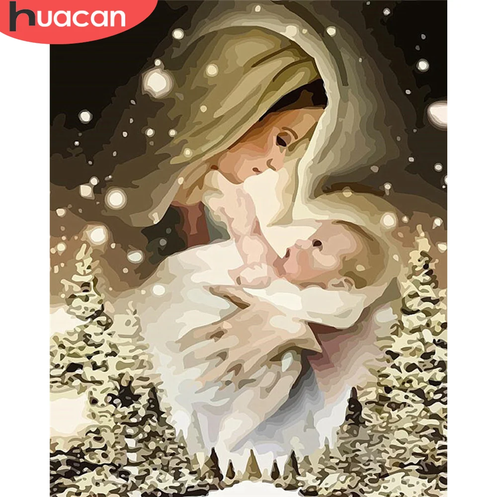 

HUACAN краска по номеру девушка рисование на холсте Ручная Краска ed краска ing Art подарок DIY картинки по номерам Портретные наборы домашний декор
