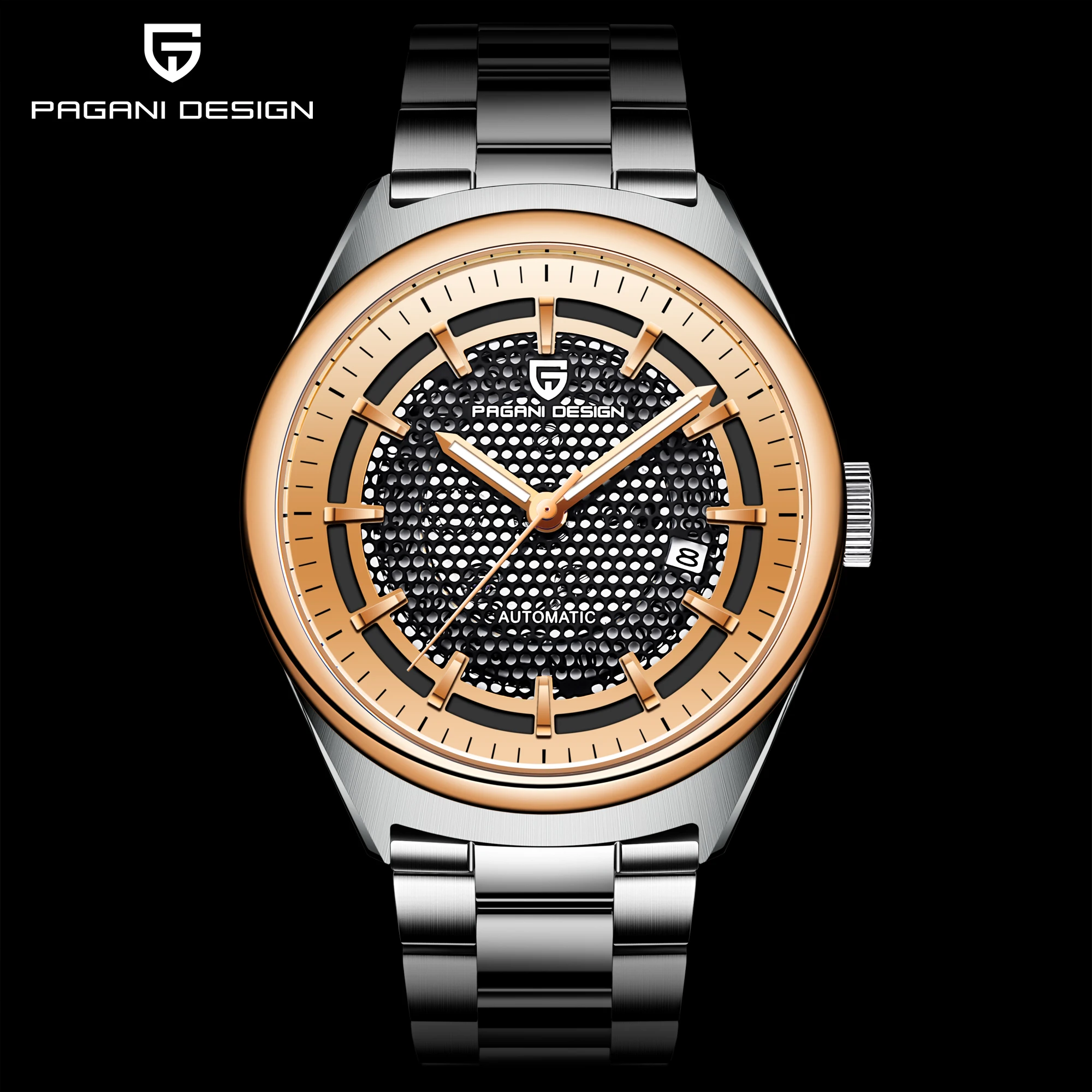 

PAGANI DESIGN Automatic Seagull 2813 Movement Men`s Mechanical Watch Stainless Steel Business Waterproof Clock Relogio Masculino