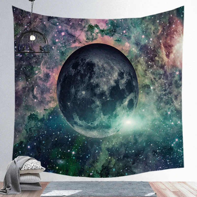 

Universe background cloth ins net red hanging cloth star tapestry beach blanket European and American home decoration supplies