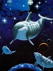 Алмазная живопись 5d дельфин, мозаика сделай сам, полная выкладка, алмазная вышивка Стразы