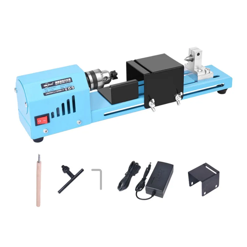 

Мини DIY 150 Вт Гравировальный станок дереворежущий станок токарный станок бусины шлифовальное сверло полировка DIY деревообрабатывающий инст...