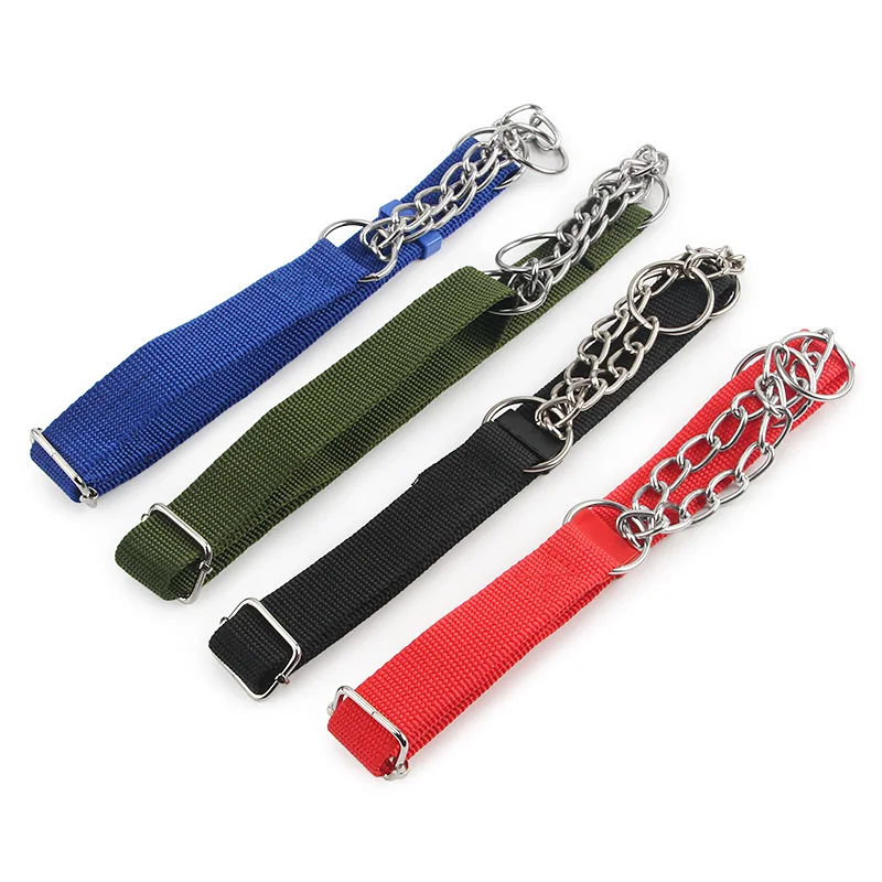 Нейлоновый ошейник для дрессировки собак Martingale средних и крупных 4 цвета