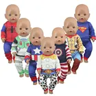 Новинка 2020, комбинезон для кукол, подходит для кукол-младенцев 43 см, Одежда для кукол-младенцев 17 дюймов