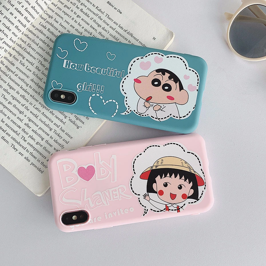 Cartoon Crayon Shin chan TPU Case for iPhone XR XS Max X 11 Pro 8 7 6S 6 Plus 5 5S SE 11Pro Cute Soft Phone Back Cover Coque |