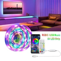 dream color led strip lights rgb tape lighting rgbic bluetooth app control backlight for tv flexible diode tape party room decor