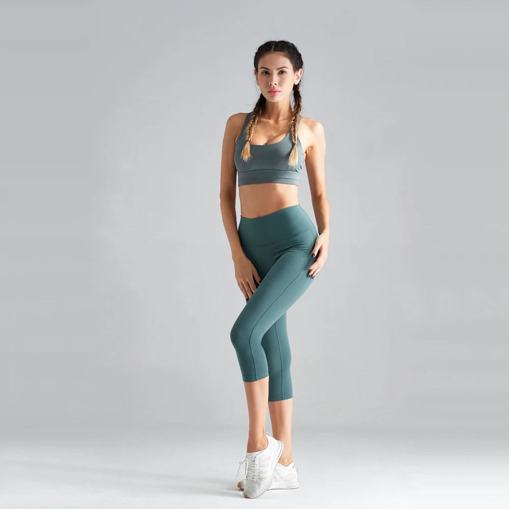 

Moonglade Gym Leggings Yoga Pants Fitness Pants Tight Hip High Waist Abdomen Pants Solid Color No Embarrassment Line Summer