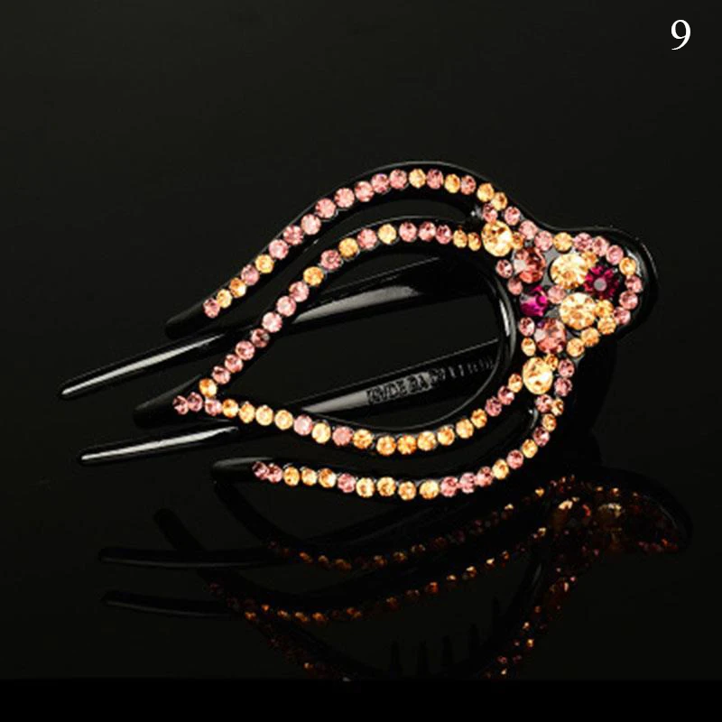 

1pc Korean Fashion Rhinestone Hairpin Women Hair Clips Female Elegant Duckbill Clip Beads Hairgrip Fashion Hair Accessories