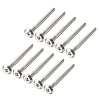 new hot 10pcs m6 thread hex socket head screws carbon steel furniture bolts long 30mm 35mm 40mm 45mm 50mm 60mm 70mm 80mm