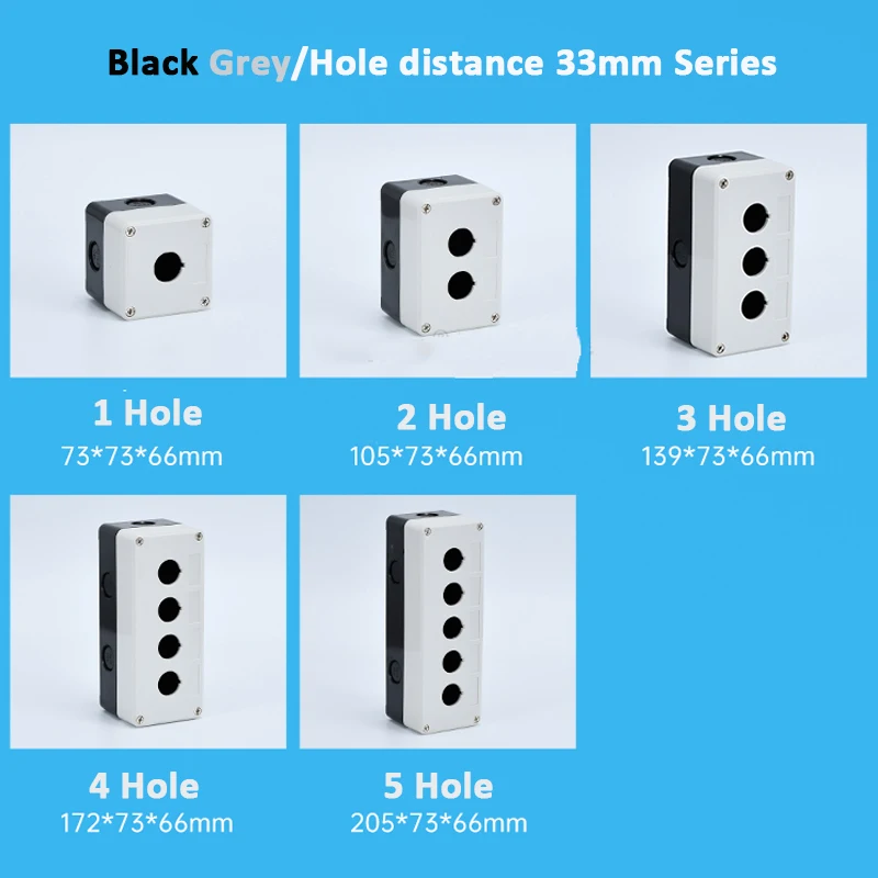 Водонепроницаемый кнопочный переключатель IP67 промышленный с 12345 отверстиями