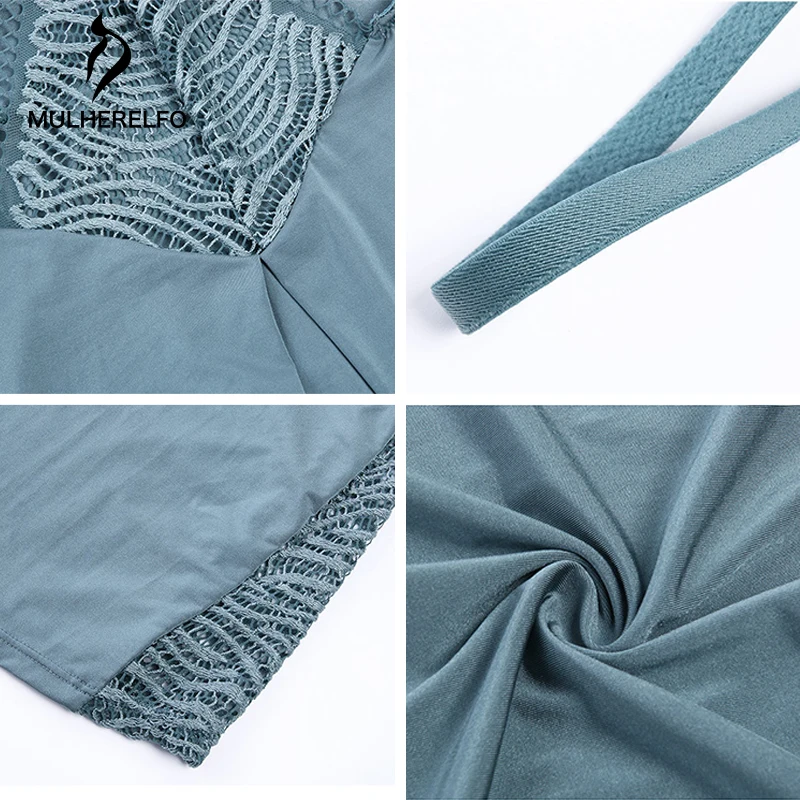 

Sexy Perspective Lace Women Mini Nightdress Nightgowns Backless Cross Female Home Sleep Dress V Neck Temptation Sling Sleepwear