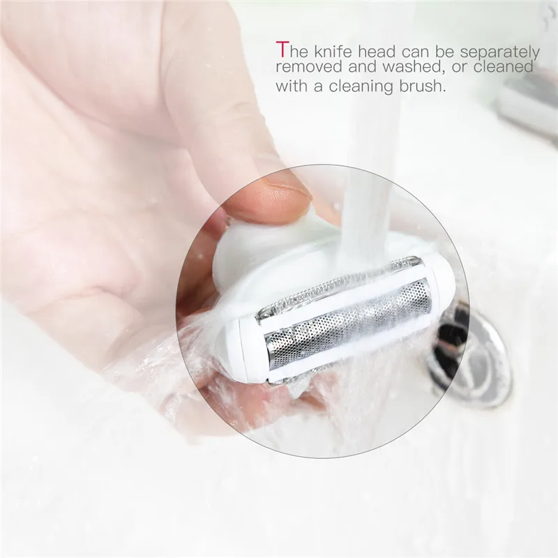5 in 1 Women Shaver Painless Hair Removal Epilator Shaving Machine Face Beard Eyebrow Nose Trimmer Body Bikini Electric Razor | Бытовая