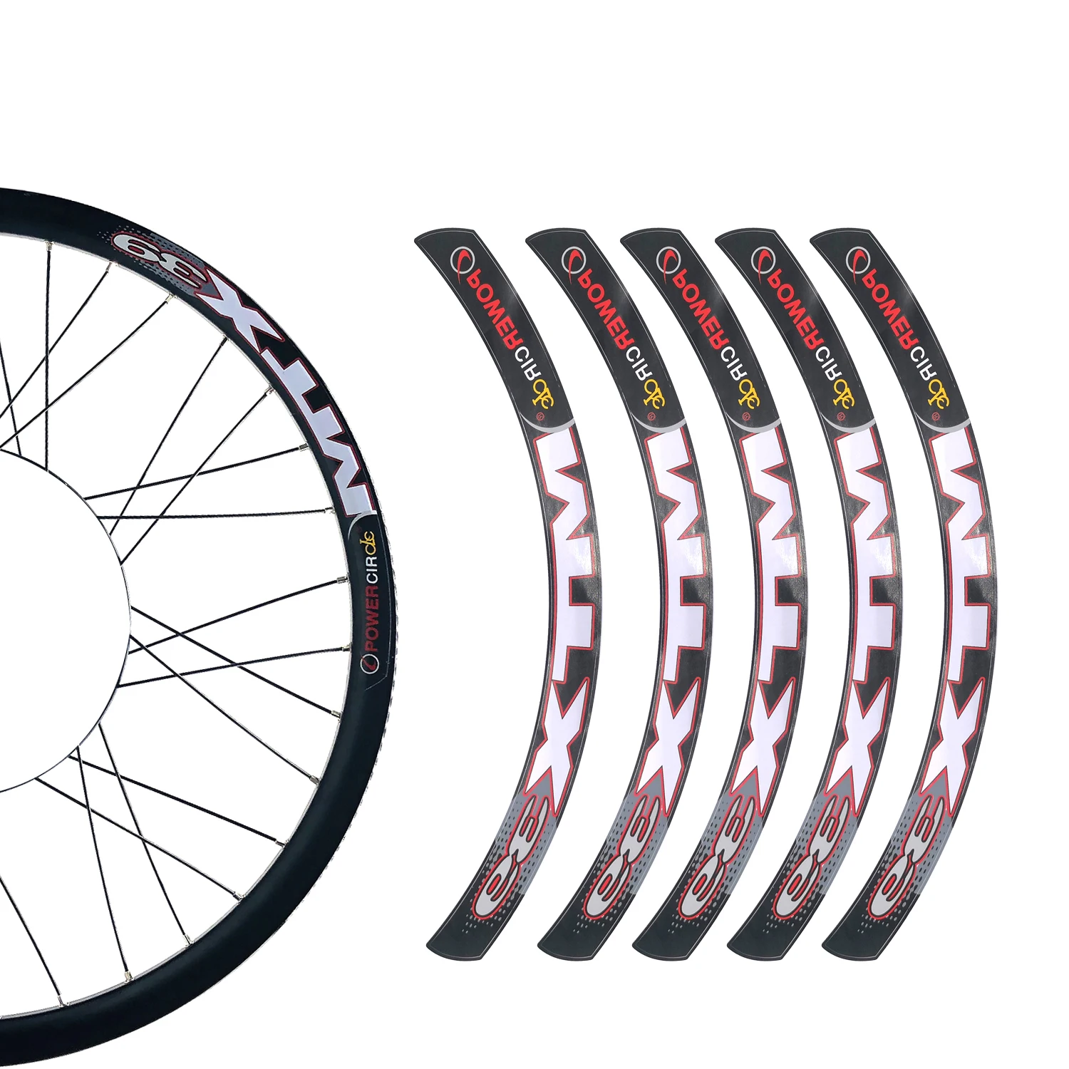 Электрический горный велосипед E универсальная наклейка на обод колеса