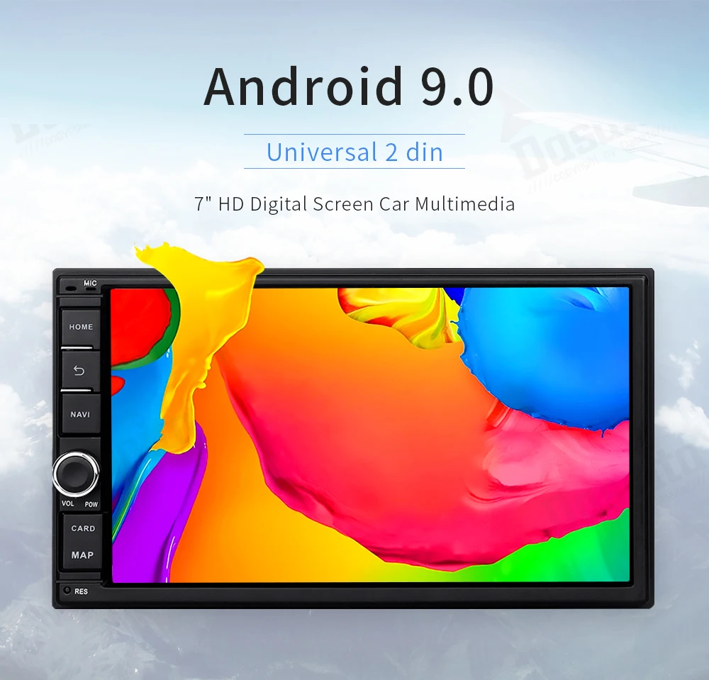 " HD цифровой емкостный сенсорный экран автомобильный Радио Универсальный 2 din Android 9,0 Восьмиядерный 4 Гб ОЗУ 32 Гб ПЗУ для автомобиля Nissan аудио стерео