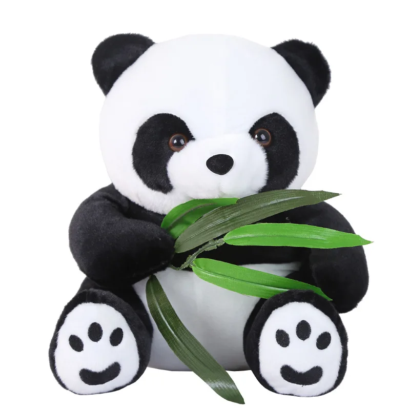 

9-60cm Cute Panda Plush Toys with Bamboo Leaves Bear Pillow Soft Cartoon Anime Stuffed Pendant Doll Kids Gifts