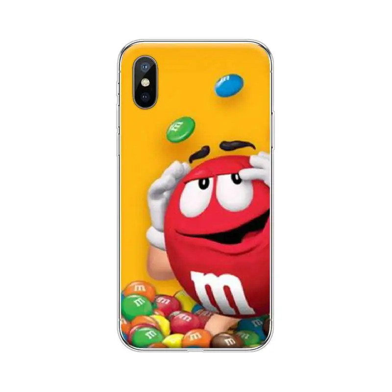 Милый мягкий чехол для телефона M & M'S Chocolate Candy iphone 4 4s 5 5S SE 5C 6 6S 7 8 plus X XS XR 11 PRO MAX |
