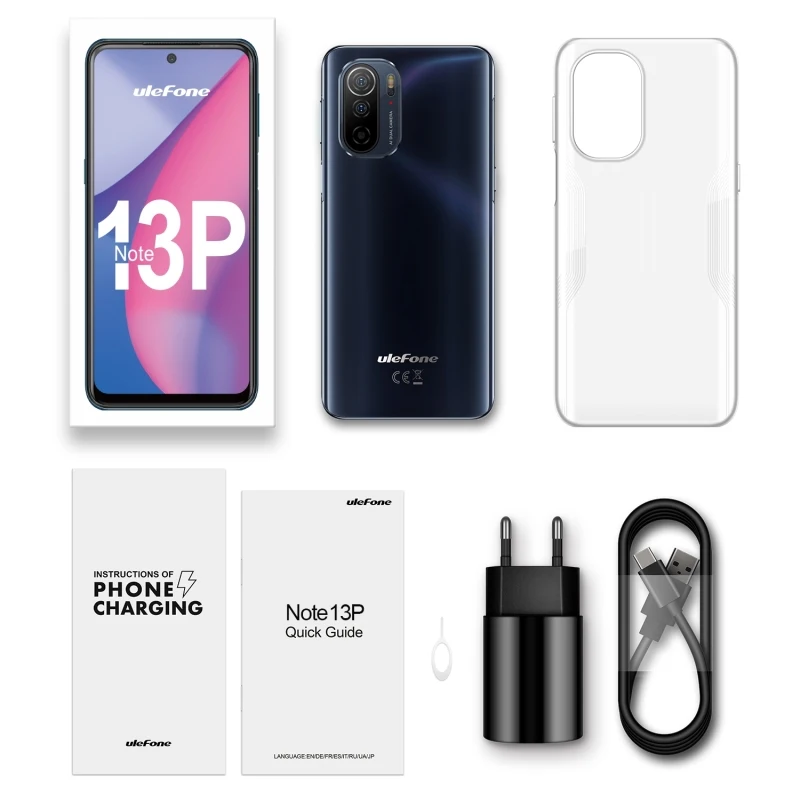 Ulefone Note 13P смартфон с восьмиядерным процессором MTK Helio G35 ОЗУ 4 Гб ПЗУ 64 ГБ Android 11 |