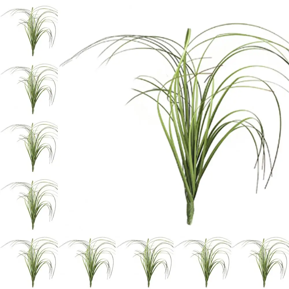 10 шт./компл. удобная тонкая текстура искусственная трава яркого цвета прочная для