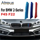 Автомобильная решетка радиатора из АБС-пластика для BMW F45 F46 F22 F23 2 серии M Power, 3 шт., аксессуары для автомобильных наклеек 2014-2018 2019 2020