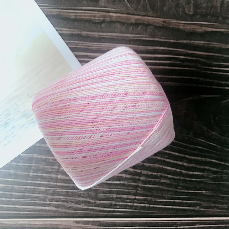 Спицы для вязания из 100% хлопка шерстяная пряжа необычная окрашенная кружевная