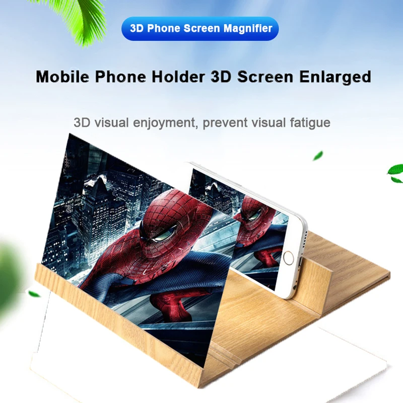 12in mobile phone screen magnifier hd video amplifier folding enlarged expander stand for samsung xiao mi smart mobile phone free global shipping