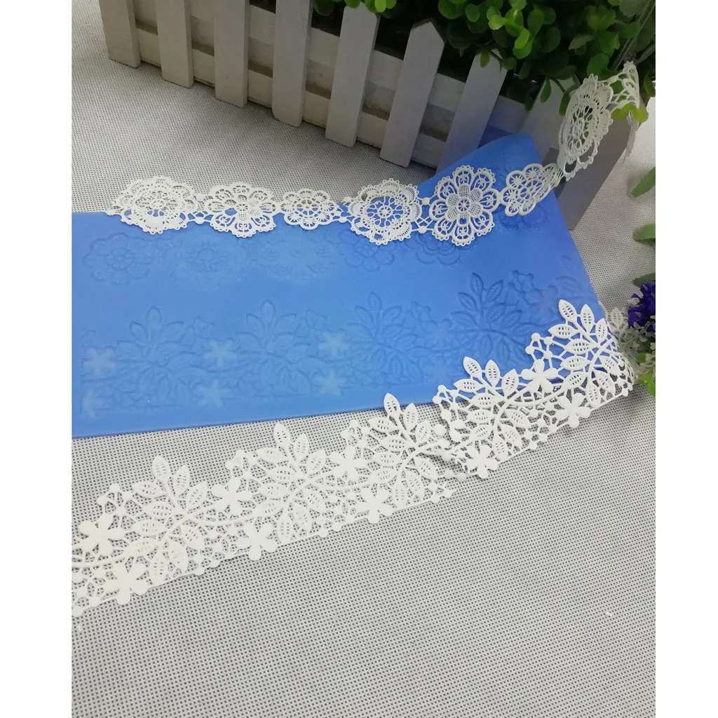 

Flower Rattan Fondant Mold Cake Decorating Tools Non-stick Silicone Lace Mat Chocolate Candy Paste Cake Decorating Tools Mold
