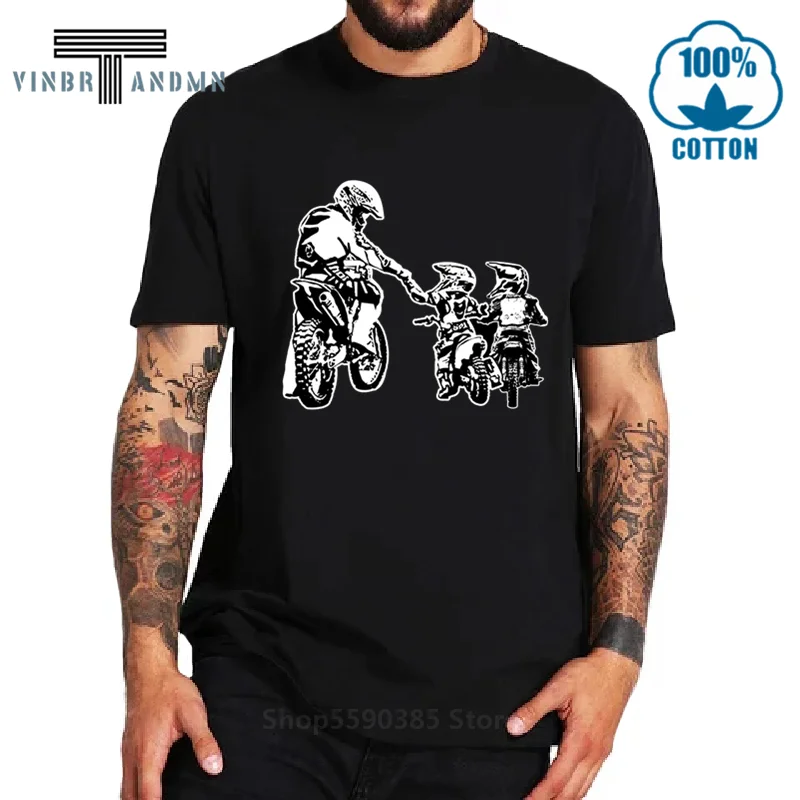 Футболка для мотокросса байкера папы и детей подарок мотоциклистов Винтажная