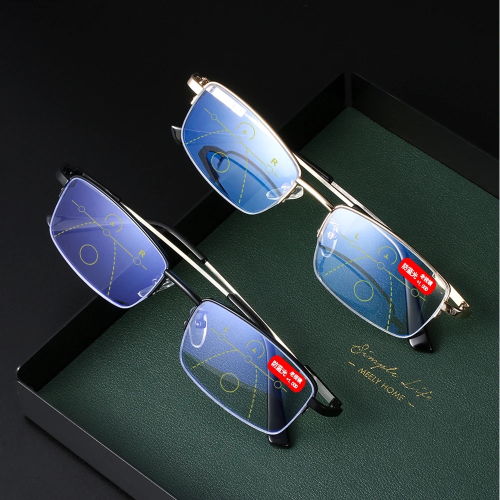 Сверхлегкая титановая рама с эффектом памяти + 1 0 ~ 4 прогрессивное многофокальное