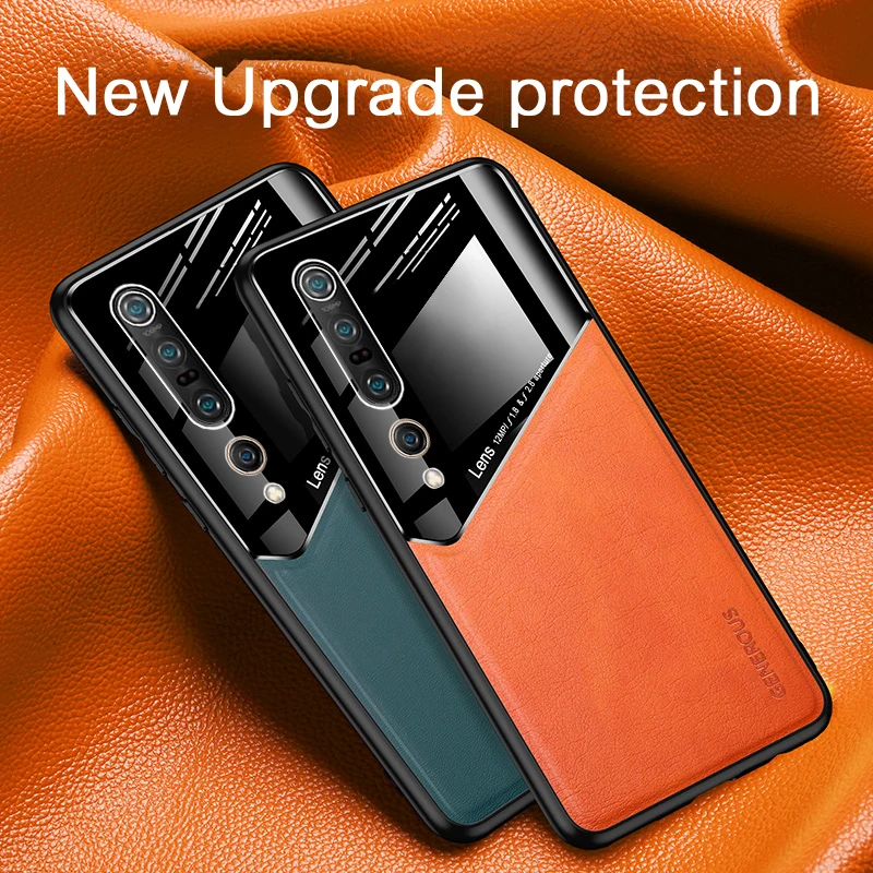 Phone Case For Xiaomi Mi 10 Pro Ultra Mi Note 10 Lite Luxury Leather Camera Protection Cover For Redmi K30 K20 Mi 9T Pro Cases