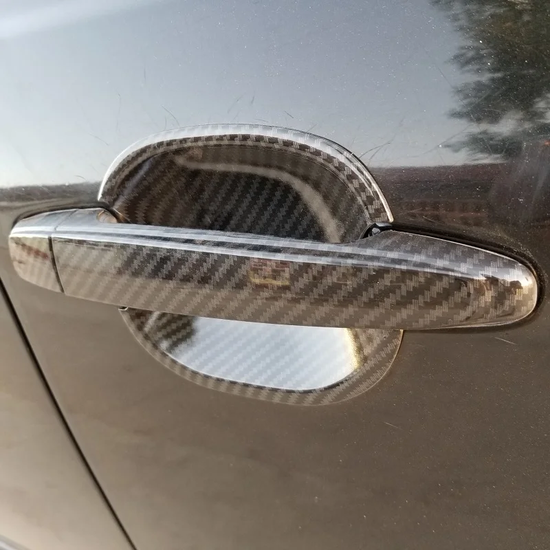 Наружная ручка двери автомобиля из углеродного волокна с печатным рисунком