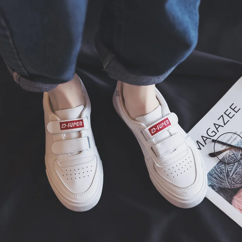 

Woman Leather Shoes New Fashion Women Shoes Casual Platform Leather Breathable Simple Women's Vulcanize Shoes Fashion Sneakers