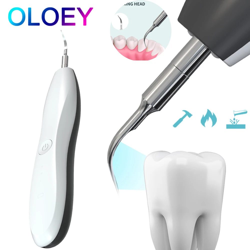 

Home Electric Ultrasonic Calculus Remover Dental Scaling Electric Portable Scaler Sonic Smoke Stain Tartar Plaque Teeth With LED
