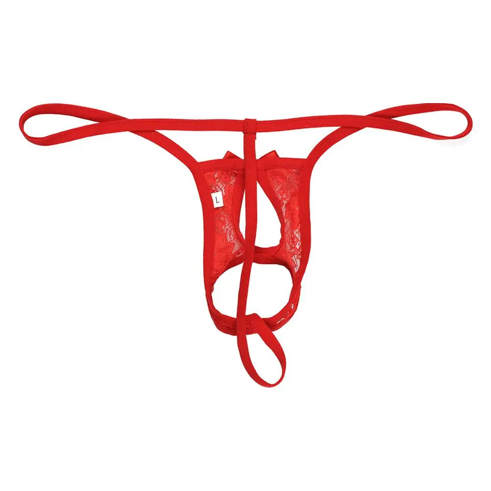 Сексуальное мужское нижнее белье Sissy с низкой посадкой открытые ягодицы