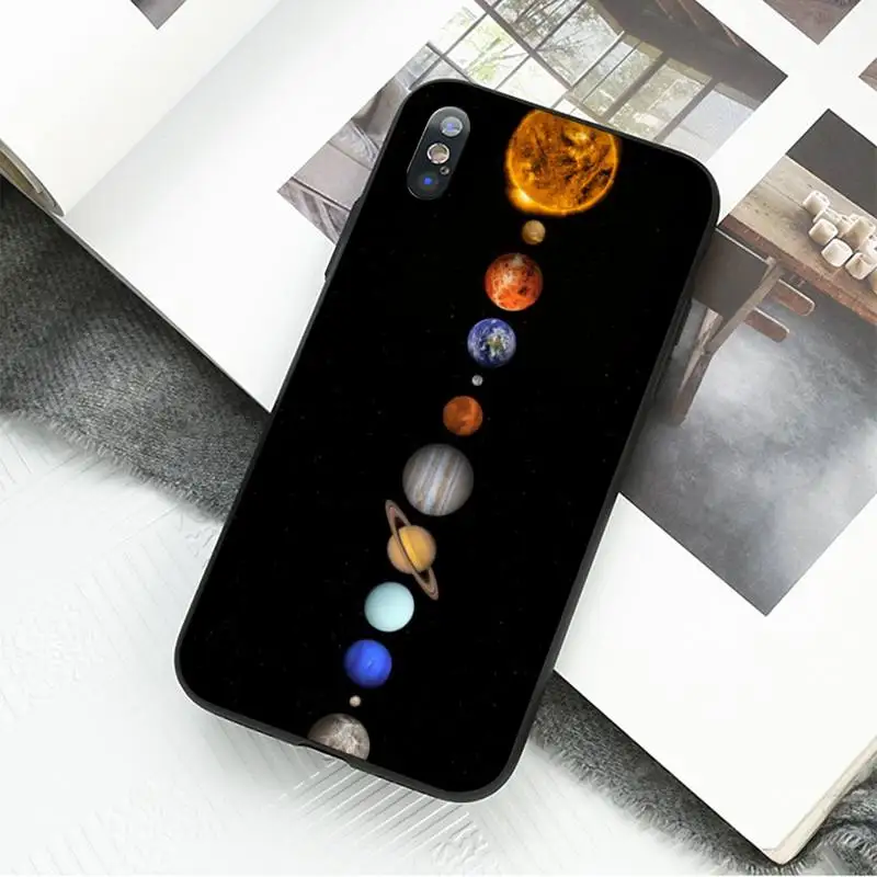 Чехол для телефона с изображением космоса Луны звезды Планеты звездного iPhone 11 8 7 6