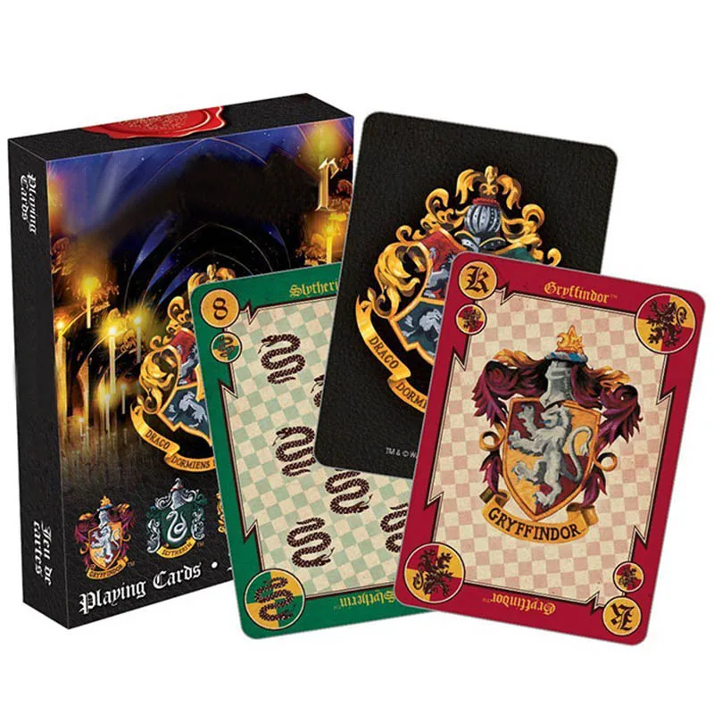 Игральные карты игра Hogwartse House коллекция значки символы замок кресты 2 шаблона