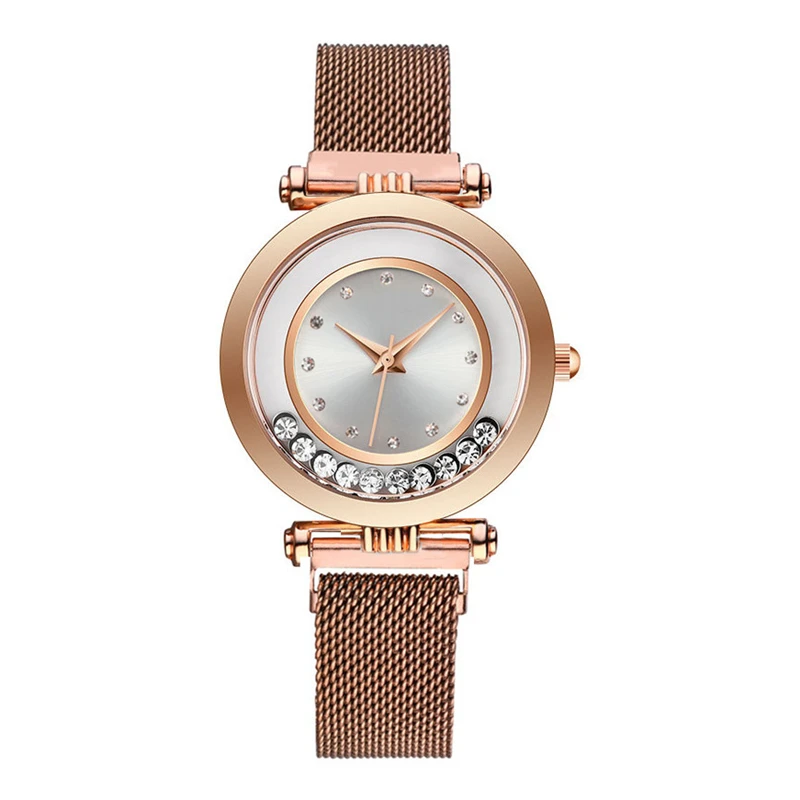 

Luxury Women Watches 2019 Ladies Watch Flowing Rhinestone Magnetic Female Quartz Wristwatch relogio feminino reloj mujer Clock