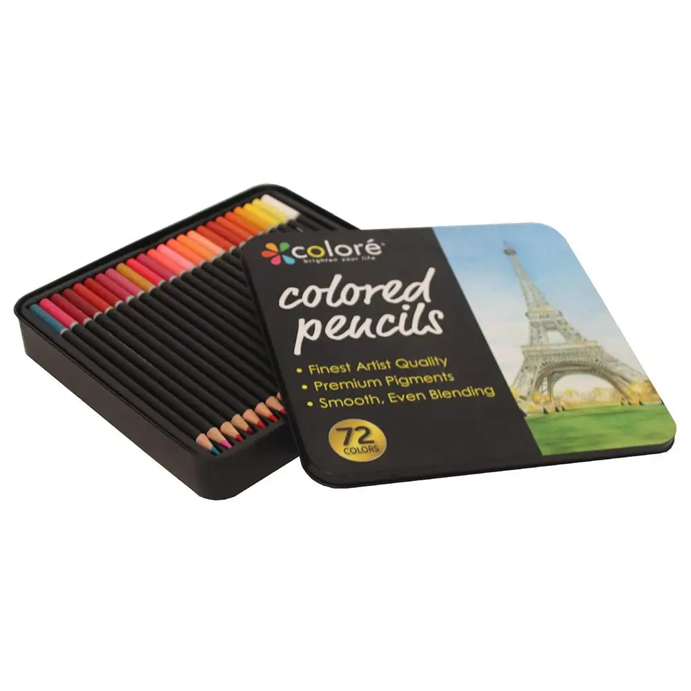 Высококачественный цветной карандаш 72 цвета Набор цветных ручек